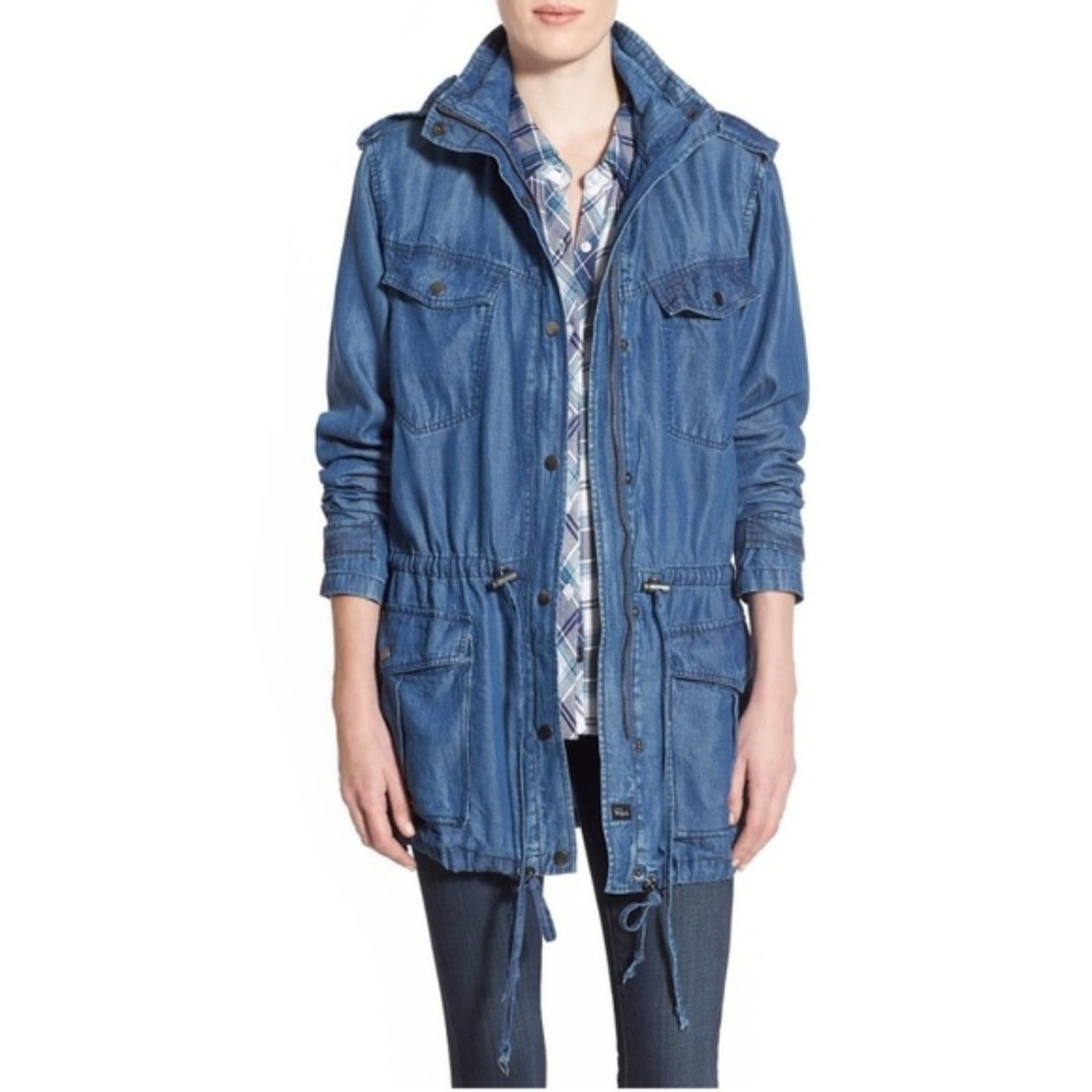Rails Denim Anorak Size Xs - image 2